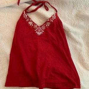 red halter top